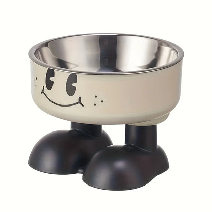Elevated Dog Bowl Stand, Raised Plastic Food and Water Feeder, Round Open Bowl Design for Universal Dog Breeds - product view 1