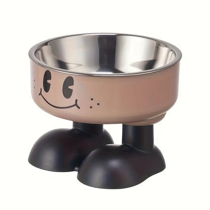 Elevated Dog Bowl Stand, Raised Plastic Food and Water Feeder, Round Open Bowl Design for Universal Dog Breeds - product view 2