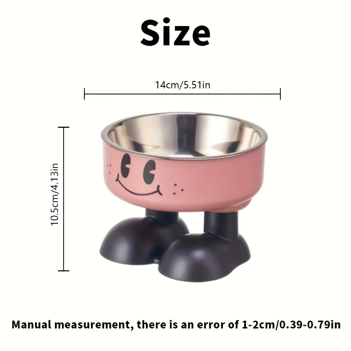 Elevated Dog Bowl Stand, Raised Plastic Food and Water Feeder, Round Open Bowl Design for Universal Dog Breeds - product view 5