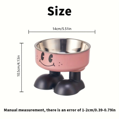 Elevated Dog Bowl Stand, Raised Plastic Food and Water Feeder, Round Open Bowl Design for Universal Dog Breeds - product view 5