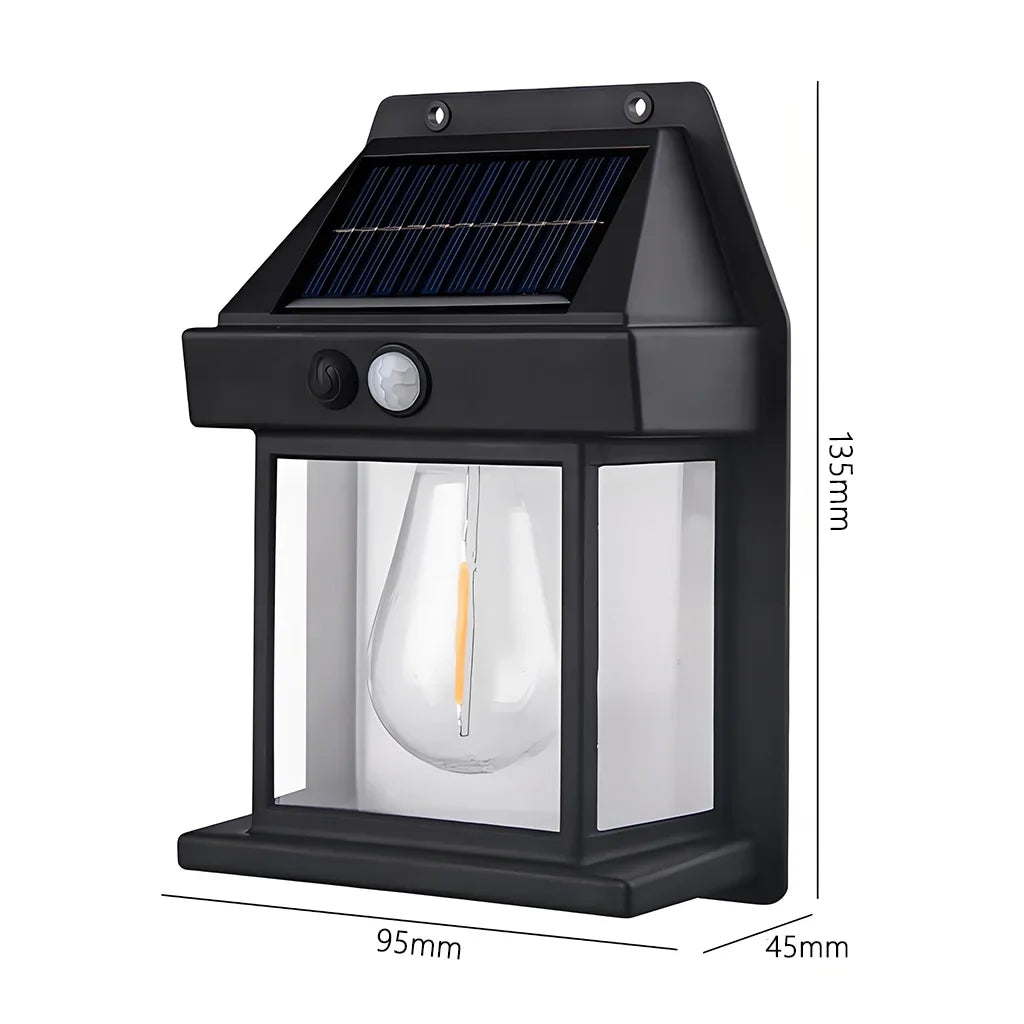 Solar Outdoor Wall Light, LED Security Lantern with PIR Motion Sensor, 3 Lighting Modes, 120° Detection and ABS Body - product view 1