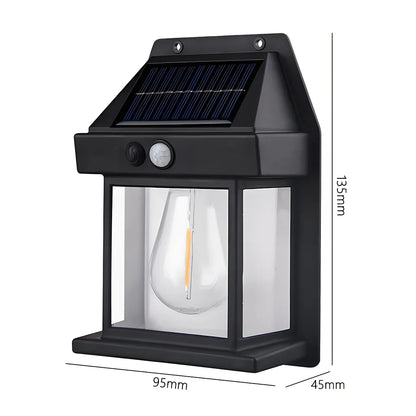 Solar Outdoor Wall Light, LED Security Lantern with PIR Motion Sensor, 3 Lighting Modes, 120° Detection and ABS Body - product view 1