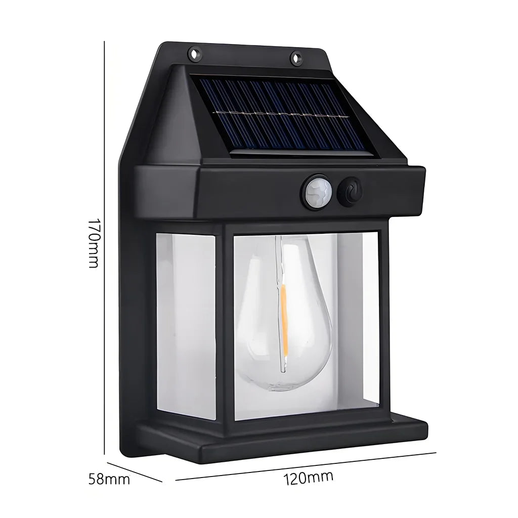 Solar Outdoor Wall Light, LED Security Lantern with PIR Motion Sensor, 3 Lighting Modes, 120° Detection and ABS Body - product view 3