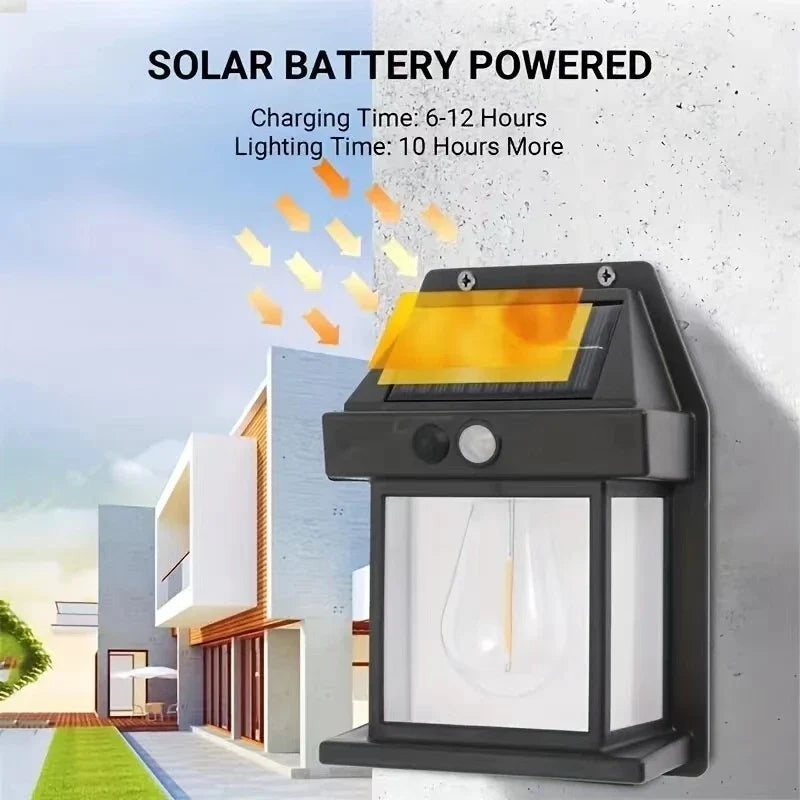 Solar Outdoor Wall Light, LED Security Lantern with PIR Motion Sensor, 3 Lighting Modes, 120° Detection and ABS Body - product view 6