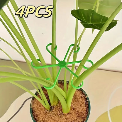 Plant Stem Support Clips, 4-Piece Plastic Turtle-Back Fixators for Bamboo, Hydroponic Plants and Tree Branches - product view 5
