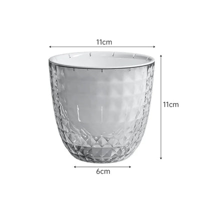 Self-Watering Planter Insert, Transparent Double-Layer Plastic Pot for Succulents and Desktop Green Plants, 1-, 2- or 3-Piece - product view 1