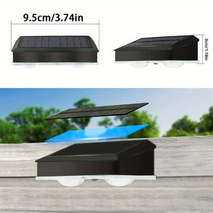Solar Wall Lights, 2 or 4 Pack Outdoor Fence Lighting, Dimmable 0.2W Automatic Garden and Landscape Lights - product view 6