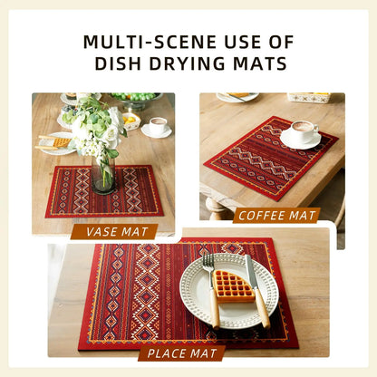 Diatom Mud Dish Drying Mat, Rectangle Modern Kitchen Mat in 40×60, 50×80 or 60×90 cm Sizes - product view 6
