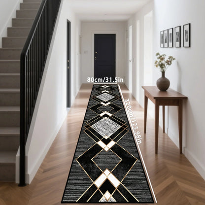 Gothic Skull Outdoor Rug, Waterproof Fade-Resistant Printed Polyester Floor Mat with PVC Backing for Hallways and Balconies - product view 1