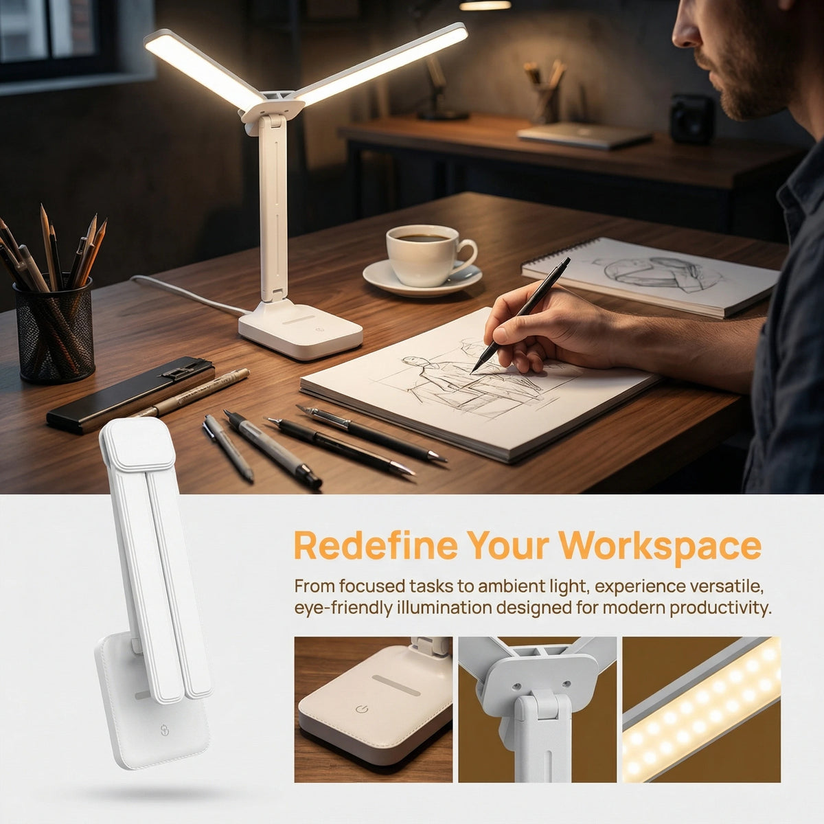 rechargeable table lamp - product view 5