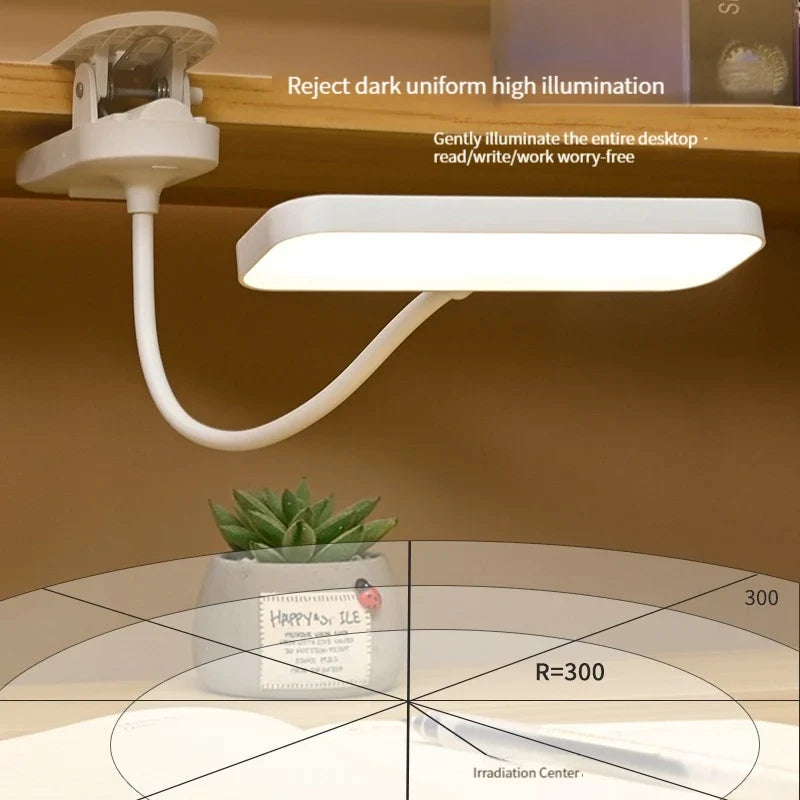 Rechargeable Table Lamp, Clip-On Dimmable LED Desk Light with Touch Control, 5V USB Charging for Study and Bedroom - product view 5