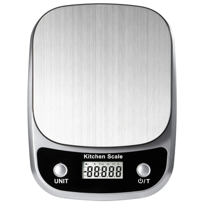 Digital Kitchen Scale, 1 g Precision Food Scale with Tare, Backlit LCD and 4 Units, 5 kg or 10 kg Capacity - product view 1