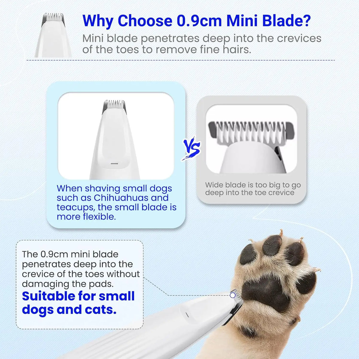 Rechargeable Pet Paw Trimmer, product view 6