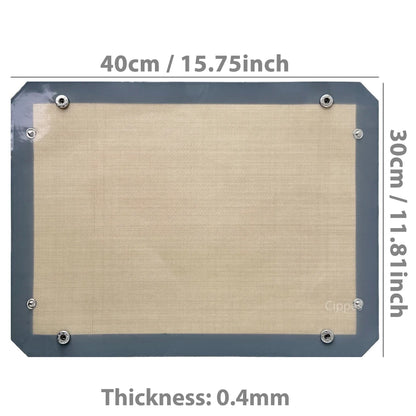Reusable Silicone Baking Mat, 40×30 cm, 0.4 mm Thin, Snap-Together Leakproof Tray for Oven Baking - product view 4
