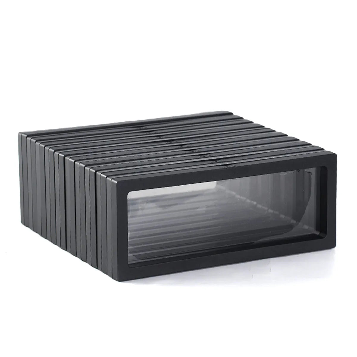 Transparent Jewelry Display Box Set, 10-Piece Floating Rectangle Storage Cases in 18x7cm or 23x9cm - product view 2
