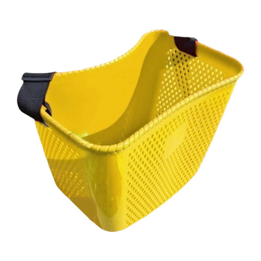 Garden Harvest Basket, Plastic Fruit Picking Bucket with Adjustable Shoulder Strap, 41 x 27 x 28 cm, Yellow or Red - product view 1
