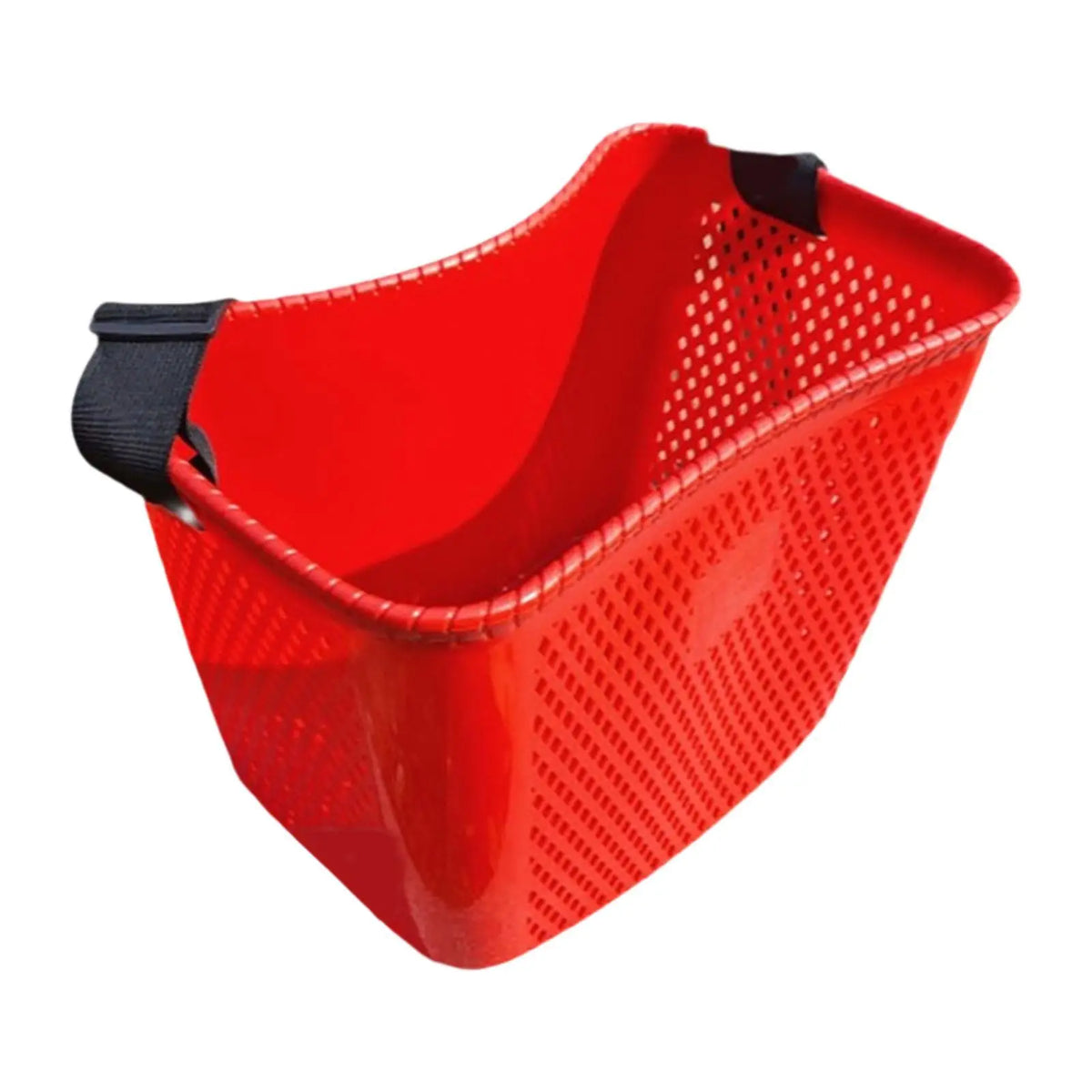 Garden Harvest Basket, Plastic Fruit Picking Bucket with Adjustable Shoulder Strap, 41 x 27 x 28 cm, Yellow or Red - product view 2