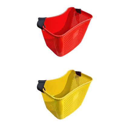 Garden Harvest Basket, Plastic Fruit Picking Bucket with Adjustable Shoulder Strap, 41 x 27 x 28 cm, Yellow or Red - product view 4