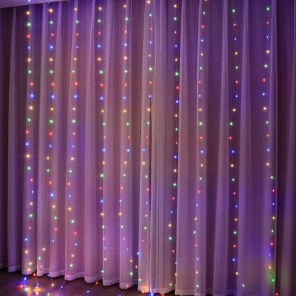 Waterproof Curtain String Lights, USB 5V Fairy LED Garland with Remote Control, 8 Modes and 100-600 LEDs for Indoor Decor - product view 6