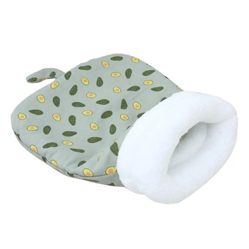 Enclosed Cat Bed Sleeping Bag, Plush Hooded Tunnel Design, Machine-Washable, S or L for Cats and Small Dogs - product view 1