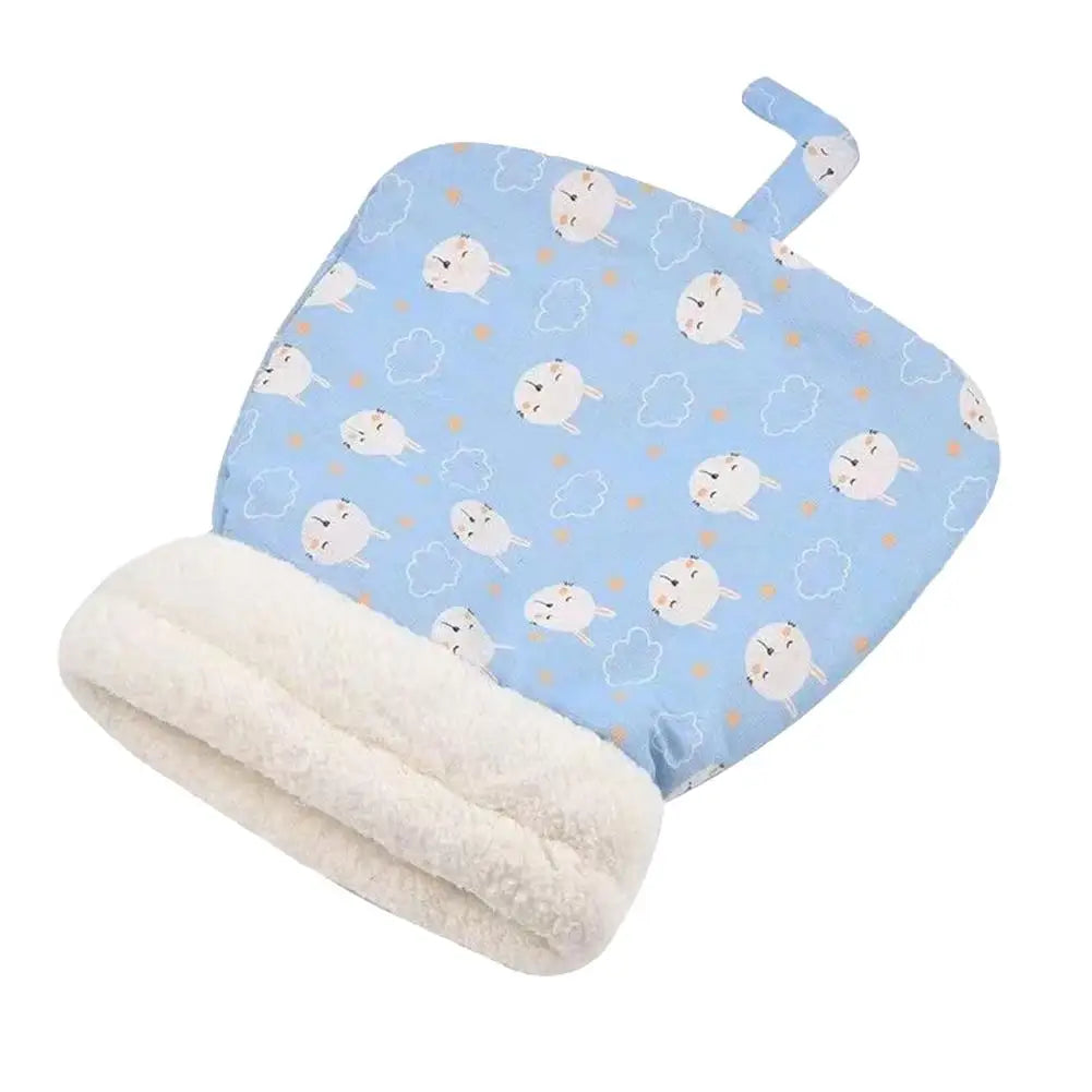 Enclosed Cat Bed Sleeping Bag, Plush Hooded Tunnel Design, Machine-Washable, S or L for Cats and Small Dogs - product view 2
