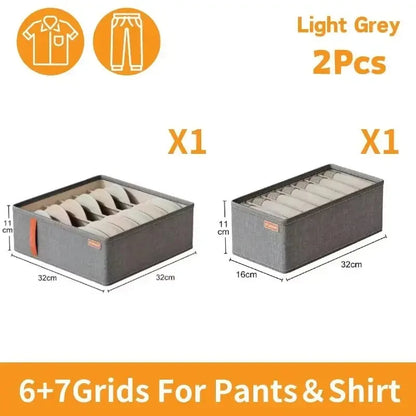 Oxford Drawer Organizer for Underwear, Bras, Socks and Accessories, Foldable Storage Box for Bedroom Cabinets and Wardrobes - product view 6