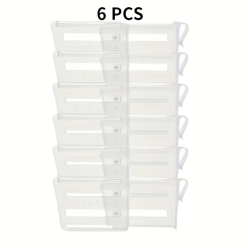 Adjustable Refrigerator Organizer Divider, Reusable PP Fridge Storage Separator, 1, 6 or 12 Pieces - product view 2