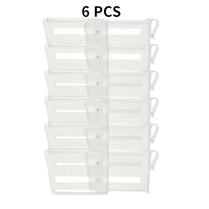Adjustable Refrigerator Organizer Divider, Reusable PP Fridge Storage Separator, 1, 6 or 12 Pieces - product view 2