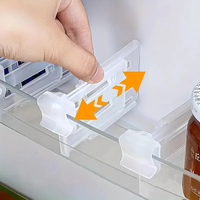 Adjustable Refrigerator Organizer Divider, Reusable PP Fridge Storage Separator, 1, 6 or 12 Pieces - product view 4