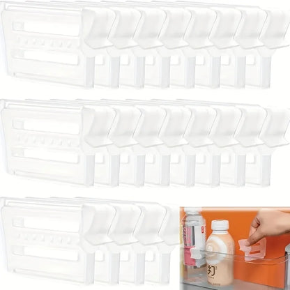 Adjustable Refrigerator Organizer Divider, Reusable PP Fridge Storage Separator, 1, 6 or 12 Pieces - product view 5