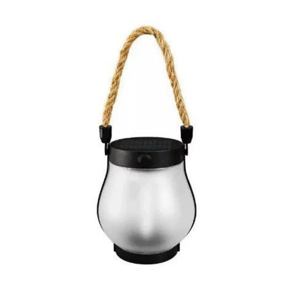Solar Flame Rope Lantern, Type-C Rechargeable Hanging Light, Flickering 3D Flame, IPX4 Waterproof for Patio Camping - product view 1