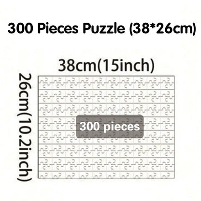 Personalized Photo Puzzle, Custom Horizontal Rectangle Keepsake Gift in 35, 300, 500 or 1000 Pieces - product view 1