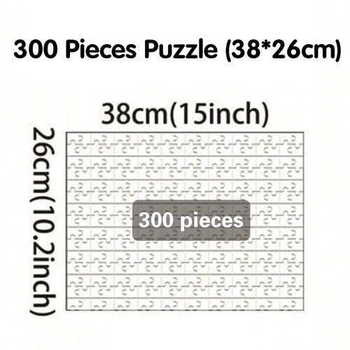 Personalized Photo Puzzle, Custom Horizontal Rectangle Keepsake Gift in 35, 300, 500 or 1000 Pieces - product view 1