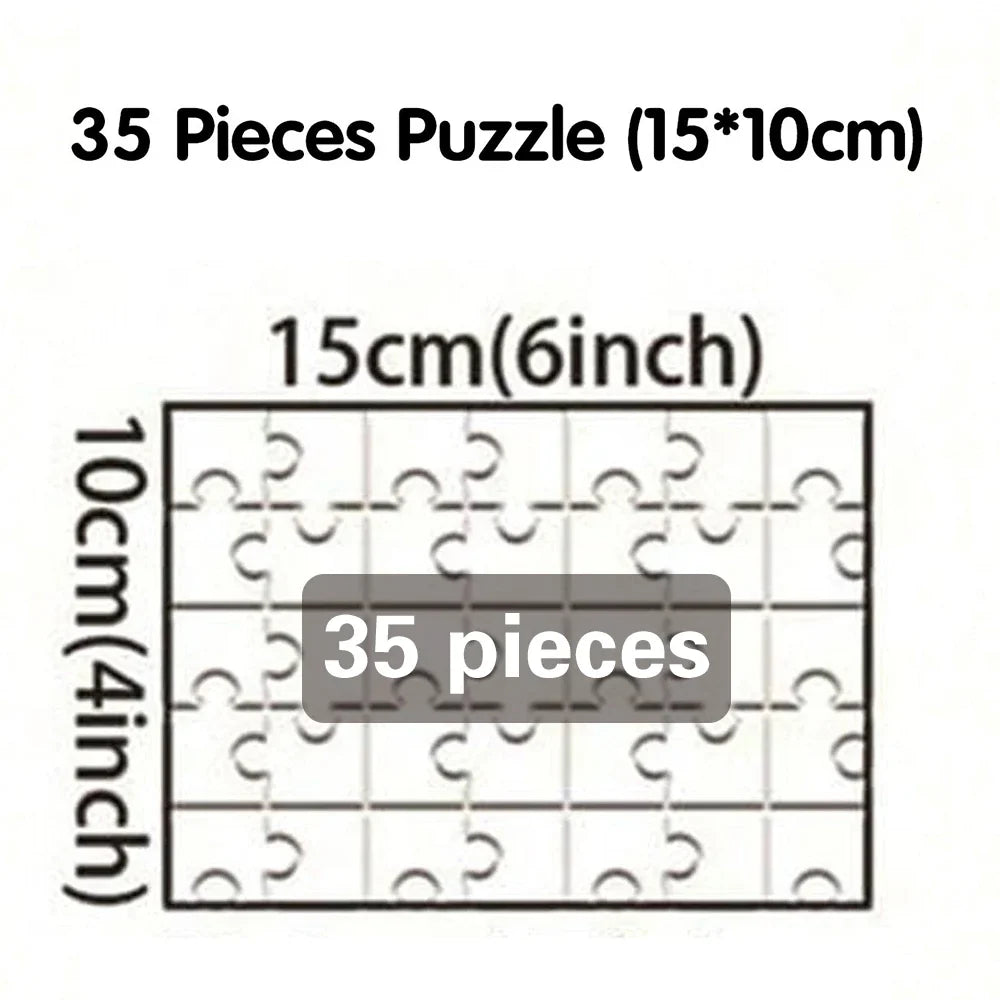 Personalized Photo Puzzle, Custom Horizontal Rectangle Keepsake Gift in 35, 300, 500 or 1000 Pieces - product view 2