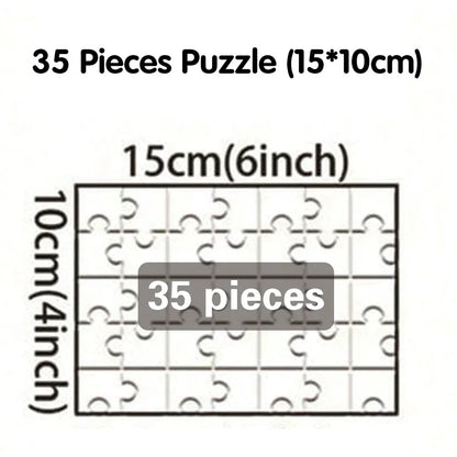 Personalized Photo Puzzle, Custom Horizontal Rectangle Keepsake Gift in 35, 300, 500 or 1000 Pieces - product view 2