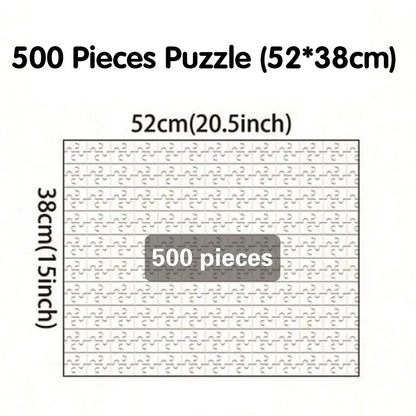 Personalized Photo Puzzle, Custom Horizontal Rectangle Keepsake Gift in 35, 300, 500 or 1000 Pieces - product view 3
