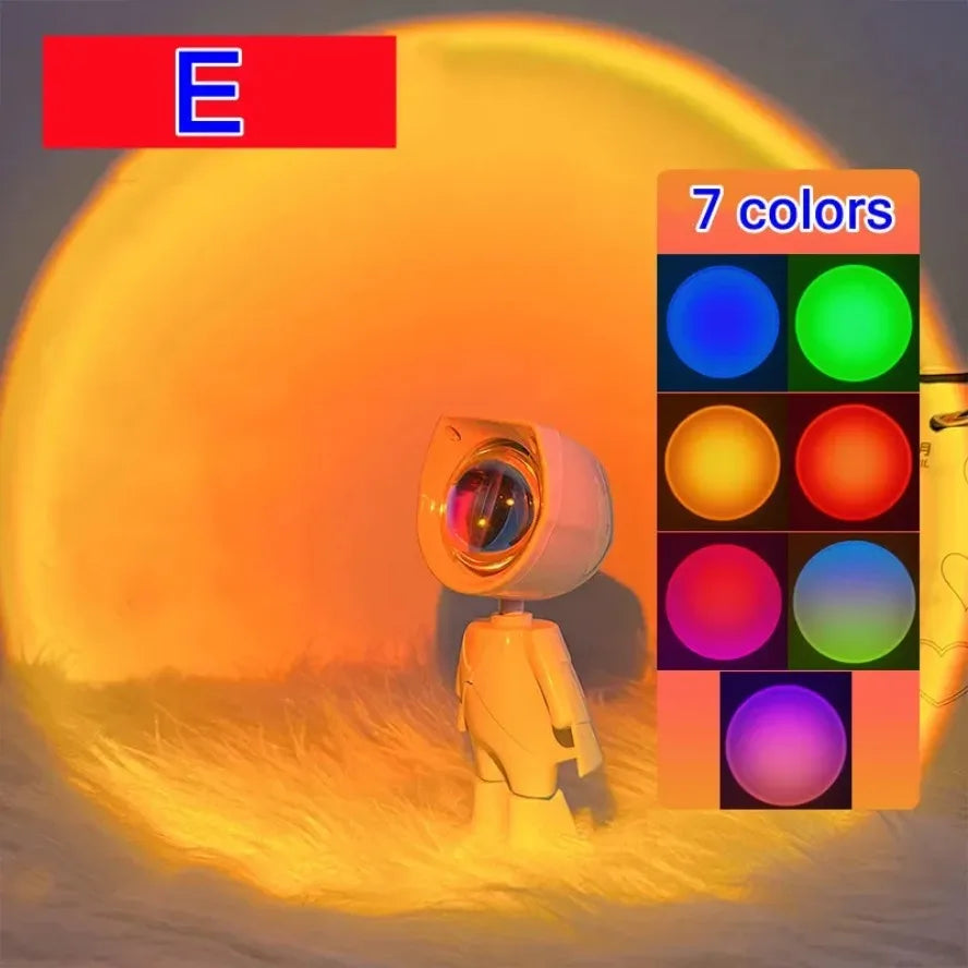 sunset projection lamp - product view 1