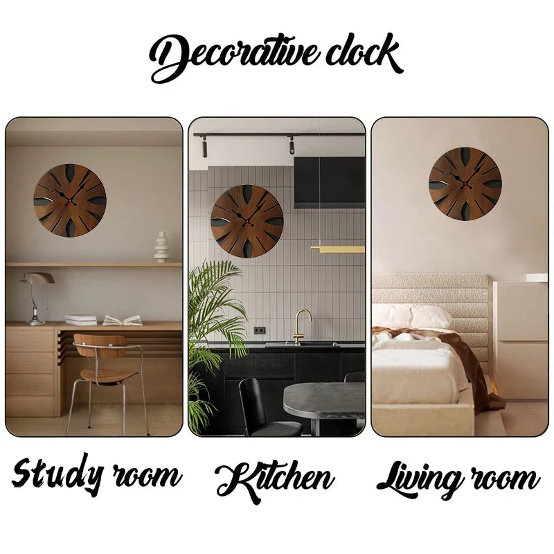 wooden mantle clock - product view 6