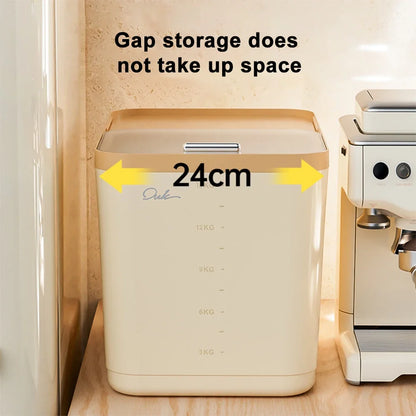 Flour Storage Container, Waterproof Grain Box with Lid, Moisture- and Insect-Resistant Rice Keeper, 5 kg, 10 kg or 15 kg - product view 5