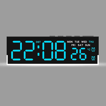 Digital Alarm Clock with Mood Light, Dual Alarm, Snooze, Temperature Display, 3-Level Brightness and USB Power - product view 6