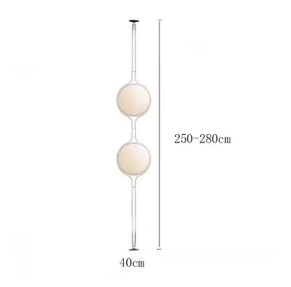 LED Floor Lamp, Acrylic Ball Shade and Iron Body, 11–15W AC E27 Foyer Light with Button Switch and Plug Options - product view 3