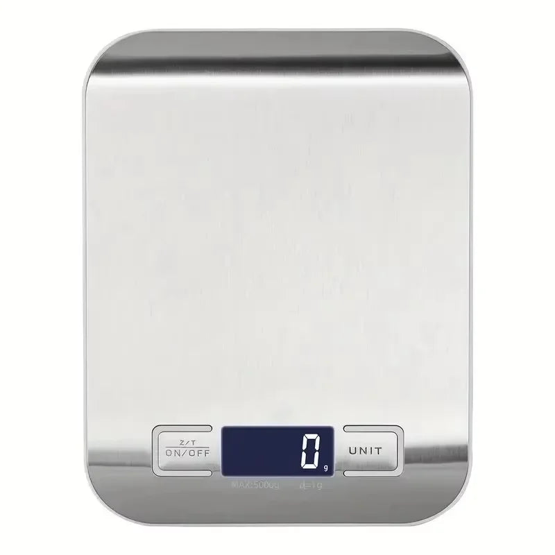 Digital Kitchen Scale, Stainless Steel Rectangle Food Scale with LED Display, 1g Options for Baking and Meal Prep - product view 1