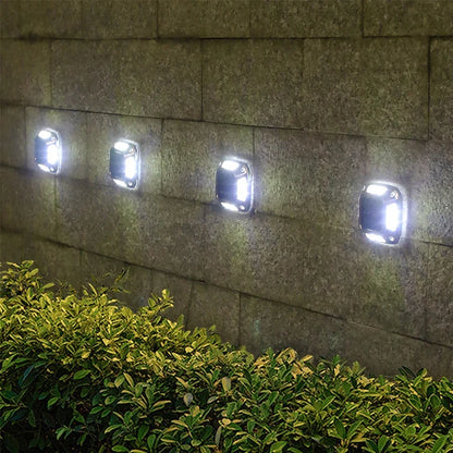 8-LED Solar Garden Ground Lights, Waterproof Outdoor Pathway Lamps, Self-Contained Driveway and Step Lighting - product view 5