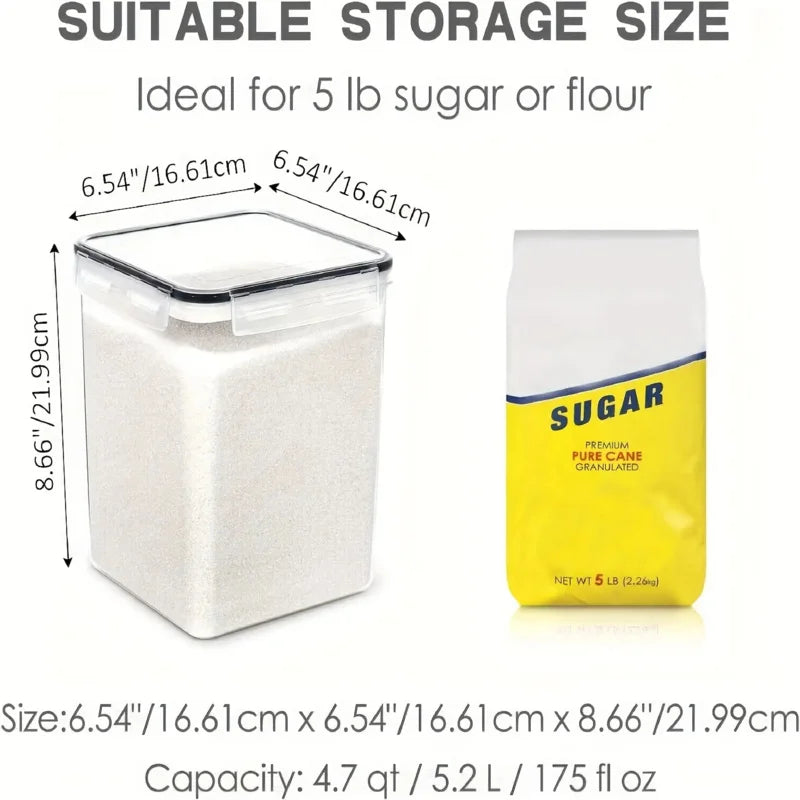 flour storage container - product view 6