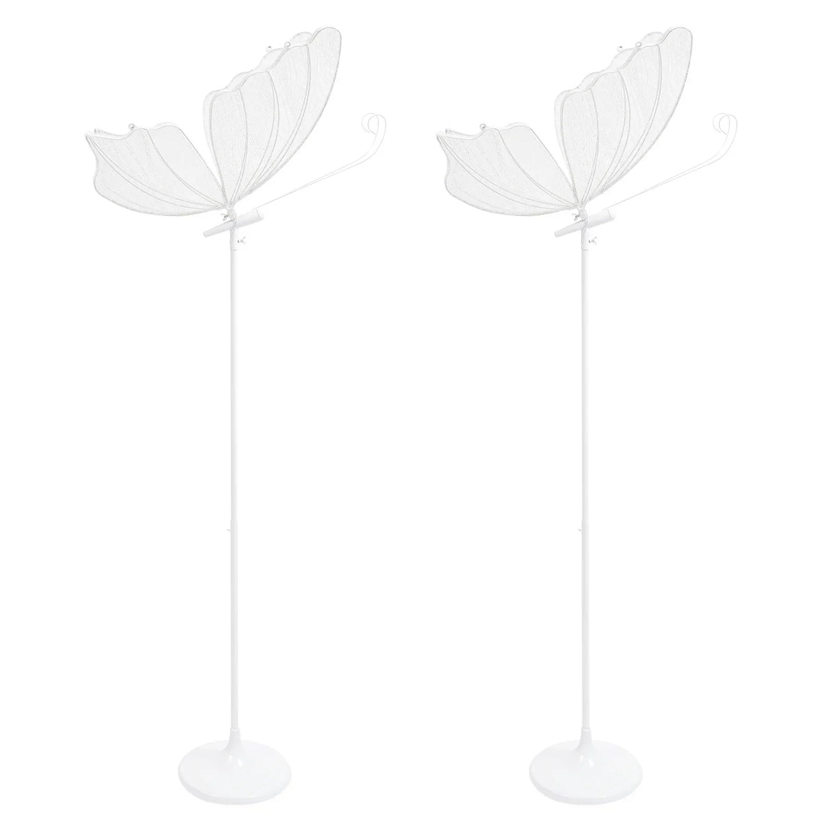 Butterfly Floor Lamp Set, 2-Piece LED Strip Lighting, Push-Button AC Power for Indoor Wedding and Event Decor - product view 2