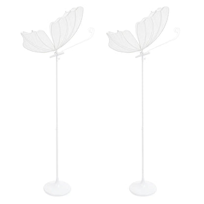 Butterfly Floor Lamp Set, 2-Piece LED Strip Lighting, Push-Button AC Power for Indoor Wedding and Event Decor - product view 2