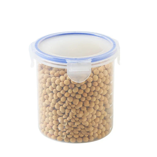 Airtight Kitchen Canister, PP Grain Storage Jar with Scale, 600ml–1500ml Sizes and 1–4 Piece Set Options - product view 1