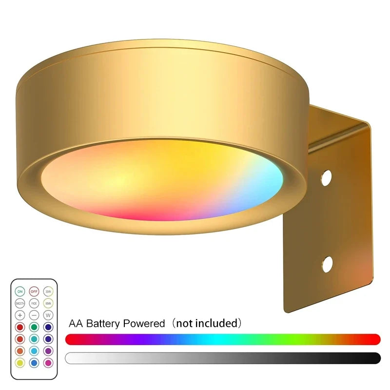 LED Picture Light, Remote Control, 13 Lighting Modes, Dimmable Magnetic Wall Lamp, AA Battery Powered for Artwork - product view 4