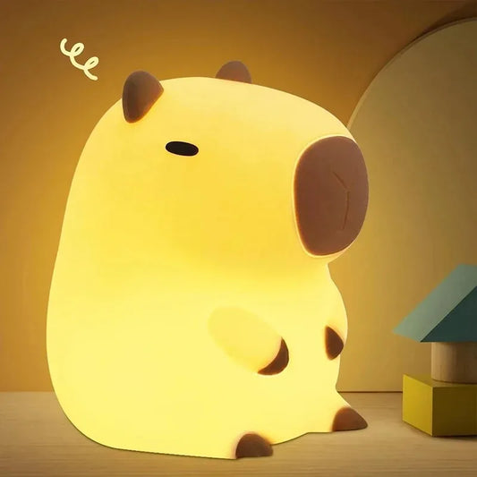 Animal LED Night Light, Switch Operated Resin Bedside Lamp with Included Batteries for Bedroom Decor and Soft Nighttime Lighting - product view 1