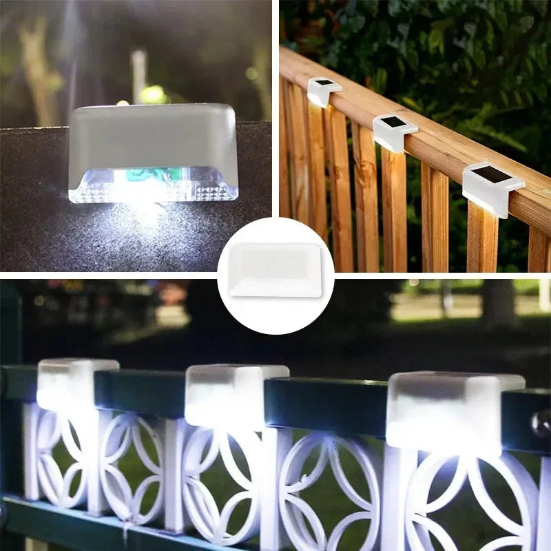 Solar Step Lamp, Warm White LED Outdoor Fence Lights, Self-Contained Stair and Path Lighting, 1–20 Piece Packs for Gardens - product view 6